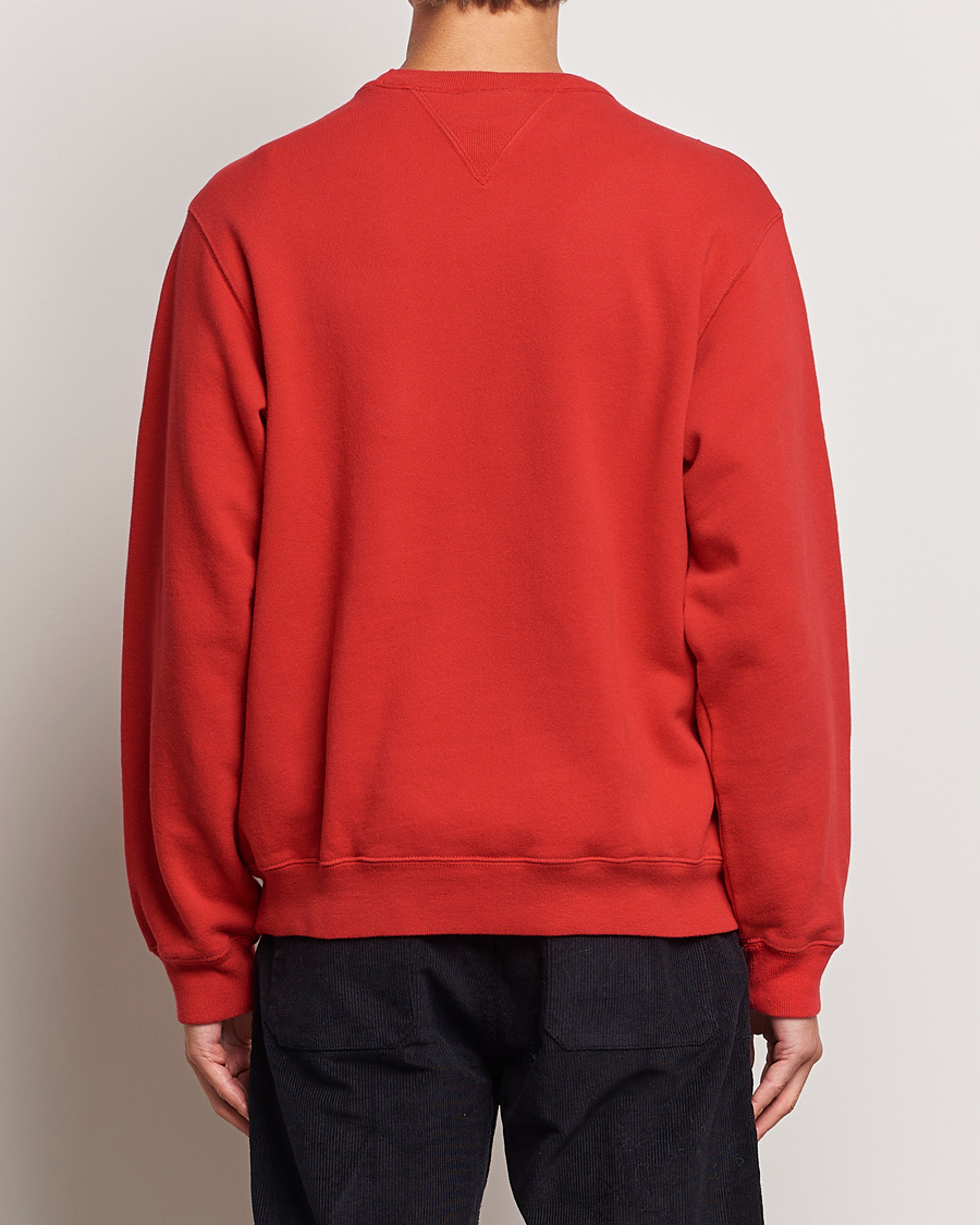 Men | Sweaters & Knitwear | Nudie Jeans | Lasse Future Crew Neck Sweatshirt Red Alert