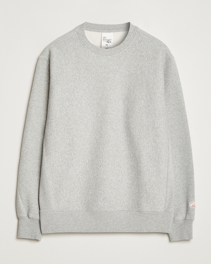 Men | Sweaters & Knitwear | Nudie Jeans | Hasse Crew Neck Sweatshirt Grey Melange