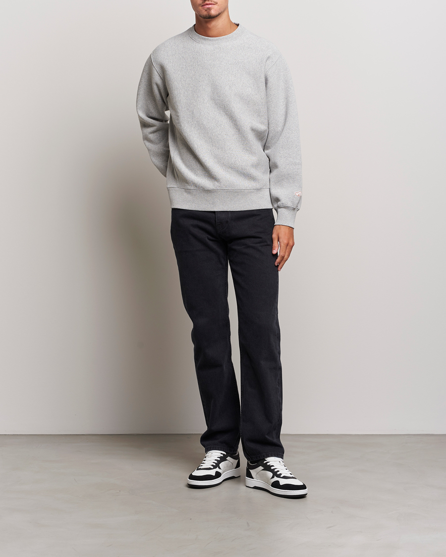 Men | Sweaters & Knitwear | Nudie Jeans | Hasse Crew Neck Sweatshirt Grey Melange