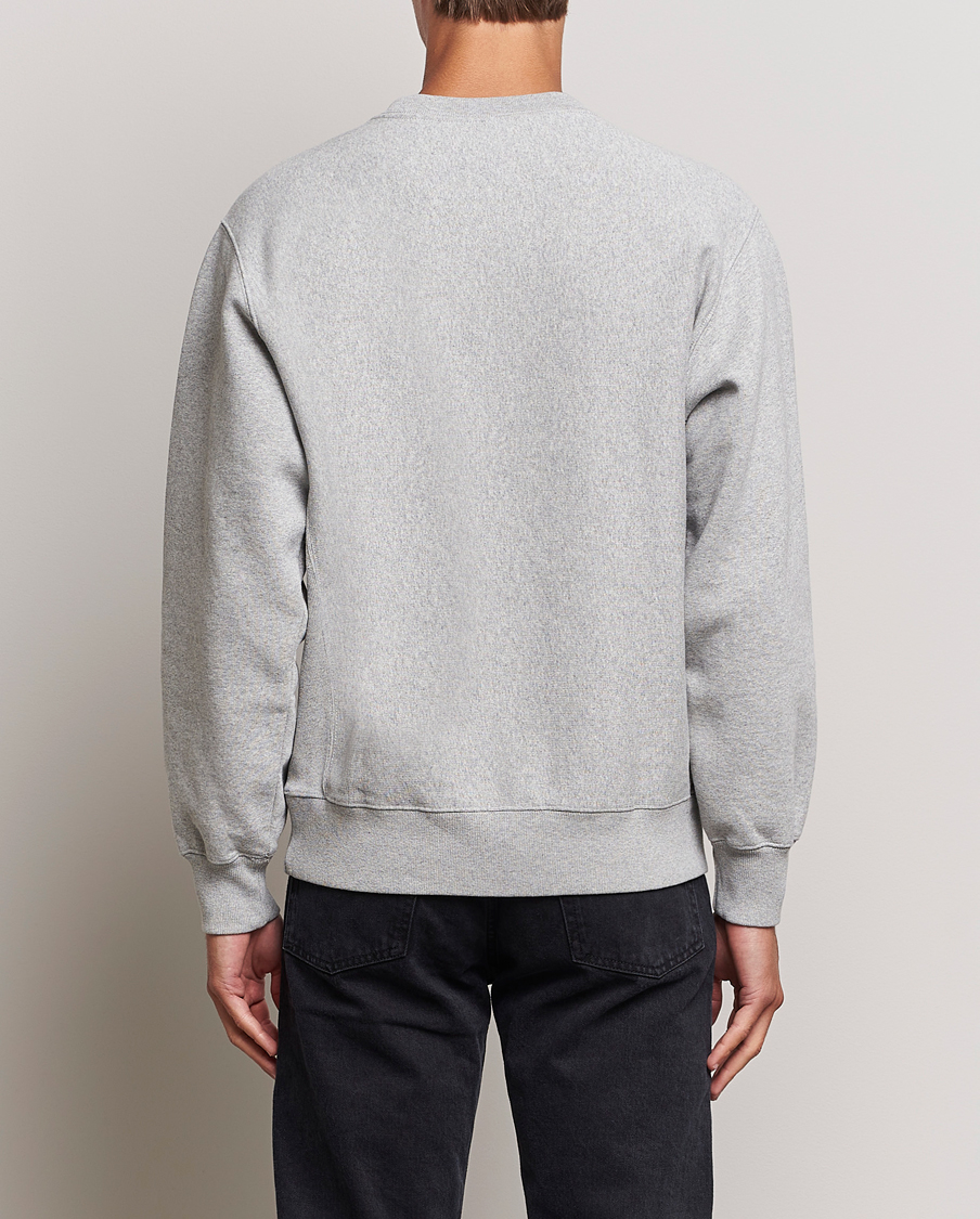 Men | Sweaters & Knitwear | Nudie Jeans | Hasse Crew Neck Sweatshirt Grey Melange
