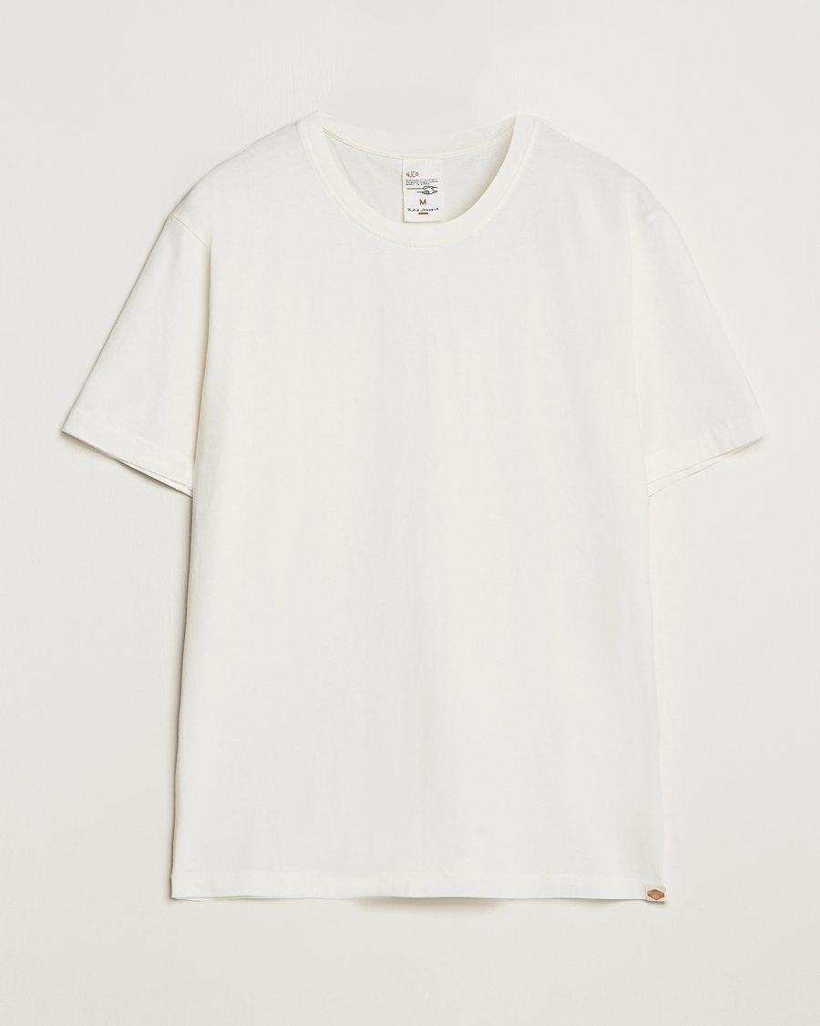 Men | White t-shirts | Nudie Jeans | Uno Everyday Crew Neck T-Shirt Chalk White