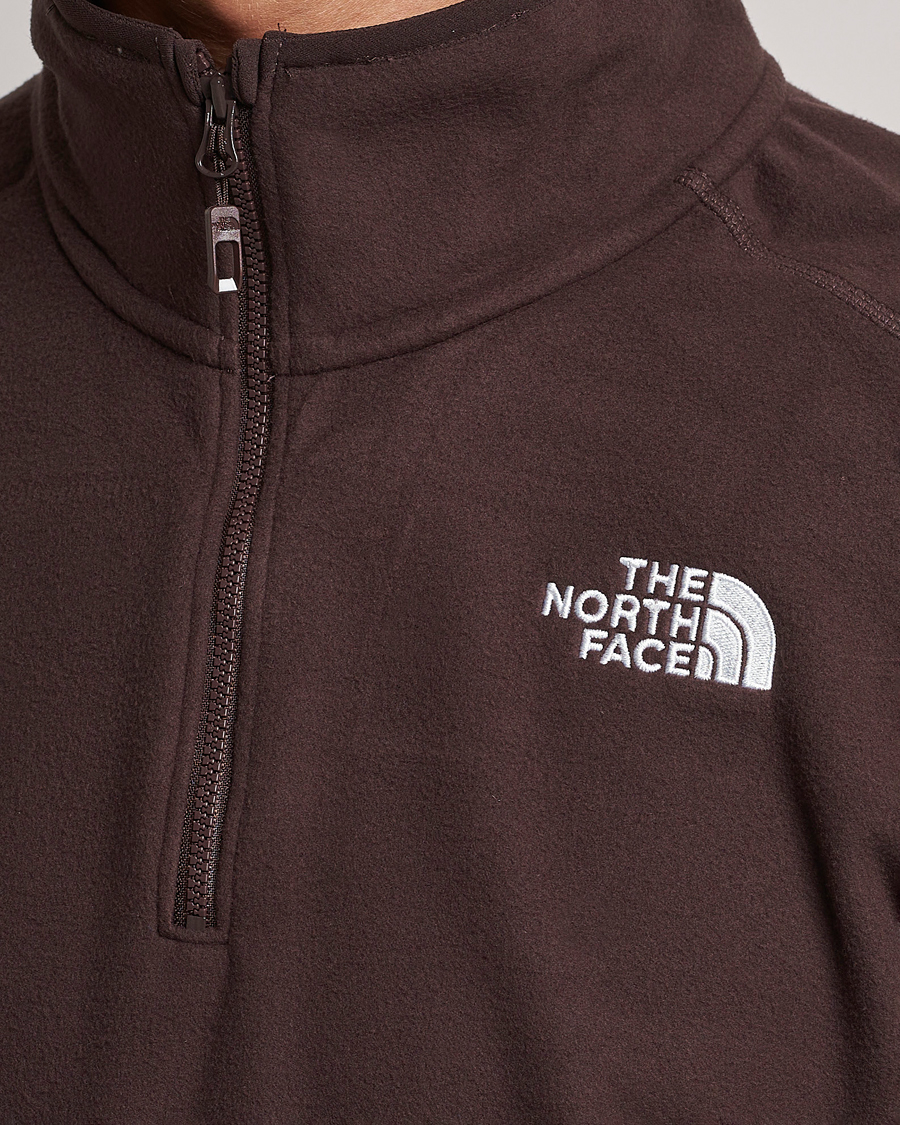 Men | Sweaters & Knitwear | The North Face | 100 Glacier 1/4 Zip Coal Brown
