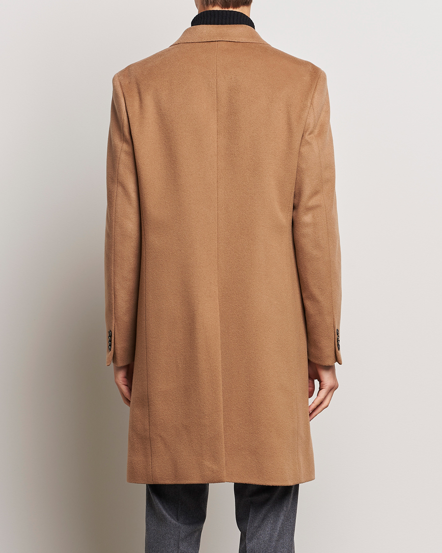 Men | Coats & Jackets | Oscar Jacobson | Shaw Wool/Cashmere Coat Camel