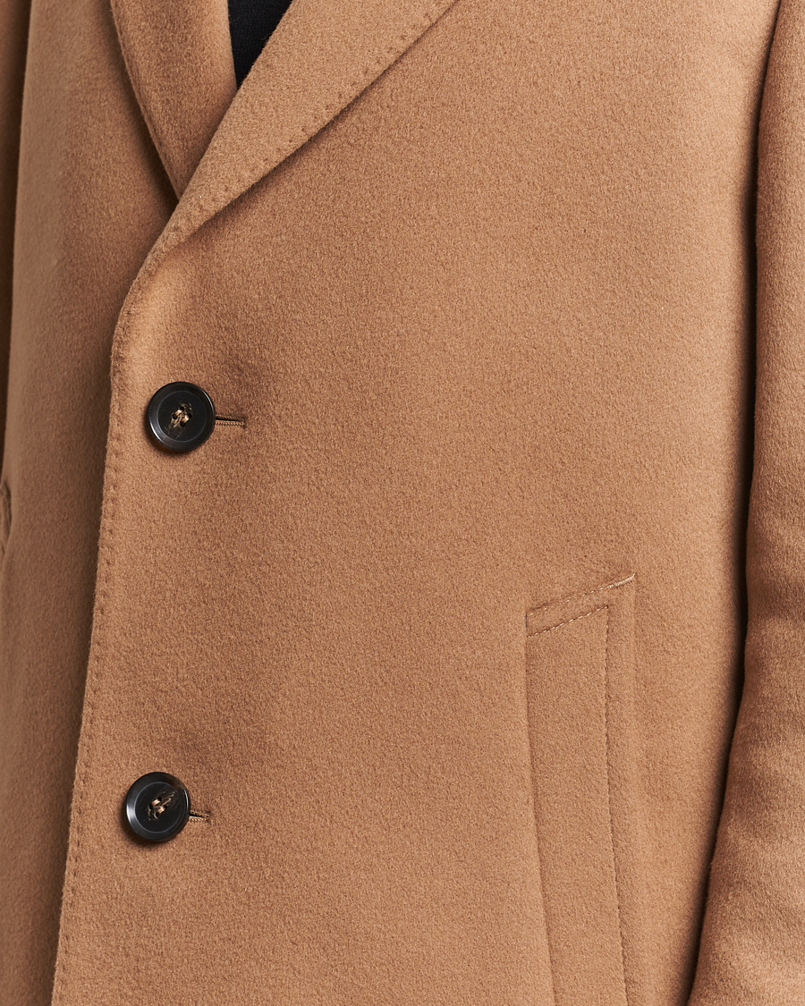 Men | Coats & Jackets | Oscar Jacobson | Shaw Wool/Cashmere Coat Camel