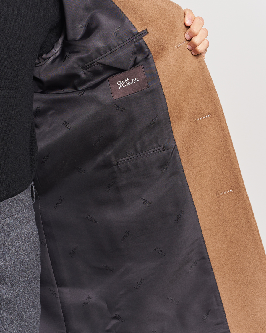 Men | Coats & Jackets | Oscar Jacobson | Shaw Wool/Cashmere Coat Camel