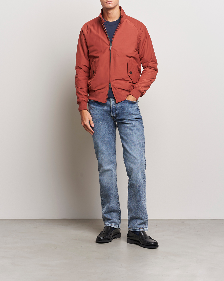 Men | Coats & Jackets | Baracuta | G9 Original Harrington Jacket Red Brick
