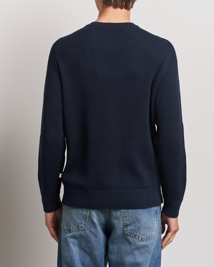 Men | Sweaters & Knitwear | NN07 | Kevin Cotton Knitted Sweater Navy Blue