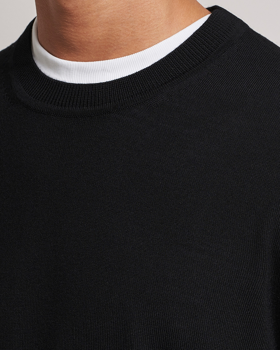 Men | Sweaters & Knitwear | NN07 | Ted Merino Crew Neck Pullover Black