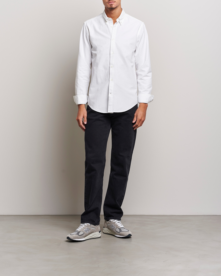 Men | Shirts | NN07 | Arne Button Down Oxford Shirt White