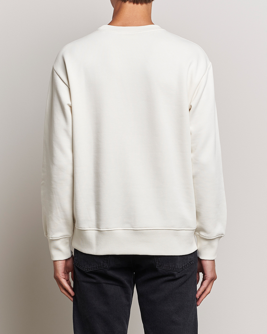 Men | Sweaters & Knitwear | NN07 | Briggs Logo Crew Neck Sweatshirt Off White