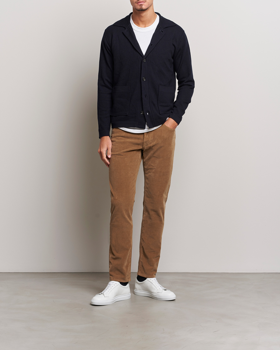 Men | Trousers | Jacob Cohën | Bard 5-Pocket Corduroy Trousers Beige