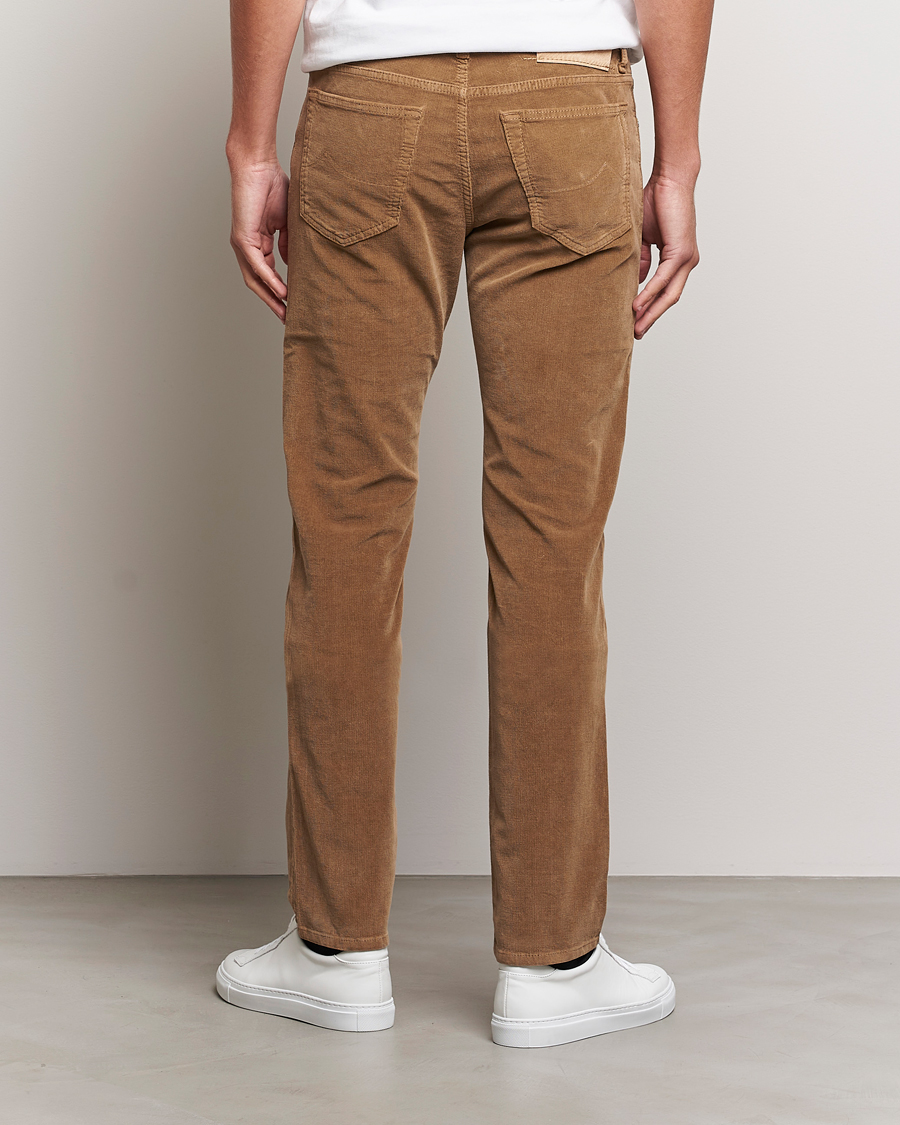 Men | Trousers | Jacob Cohën | Bard 5-Pocket Corduroy Trousers Beige