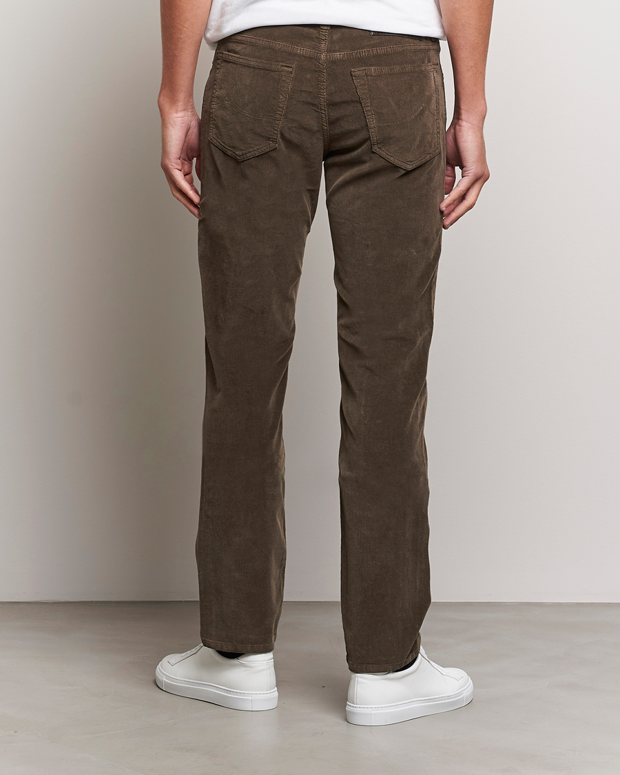 Men | Trousers | Jacob Cohën | Bard 5-Pocket Corduroy Trousers Brown