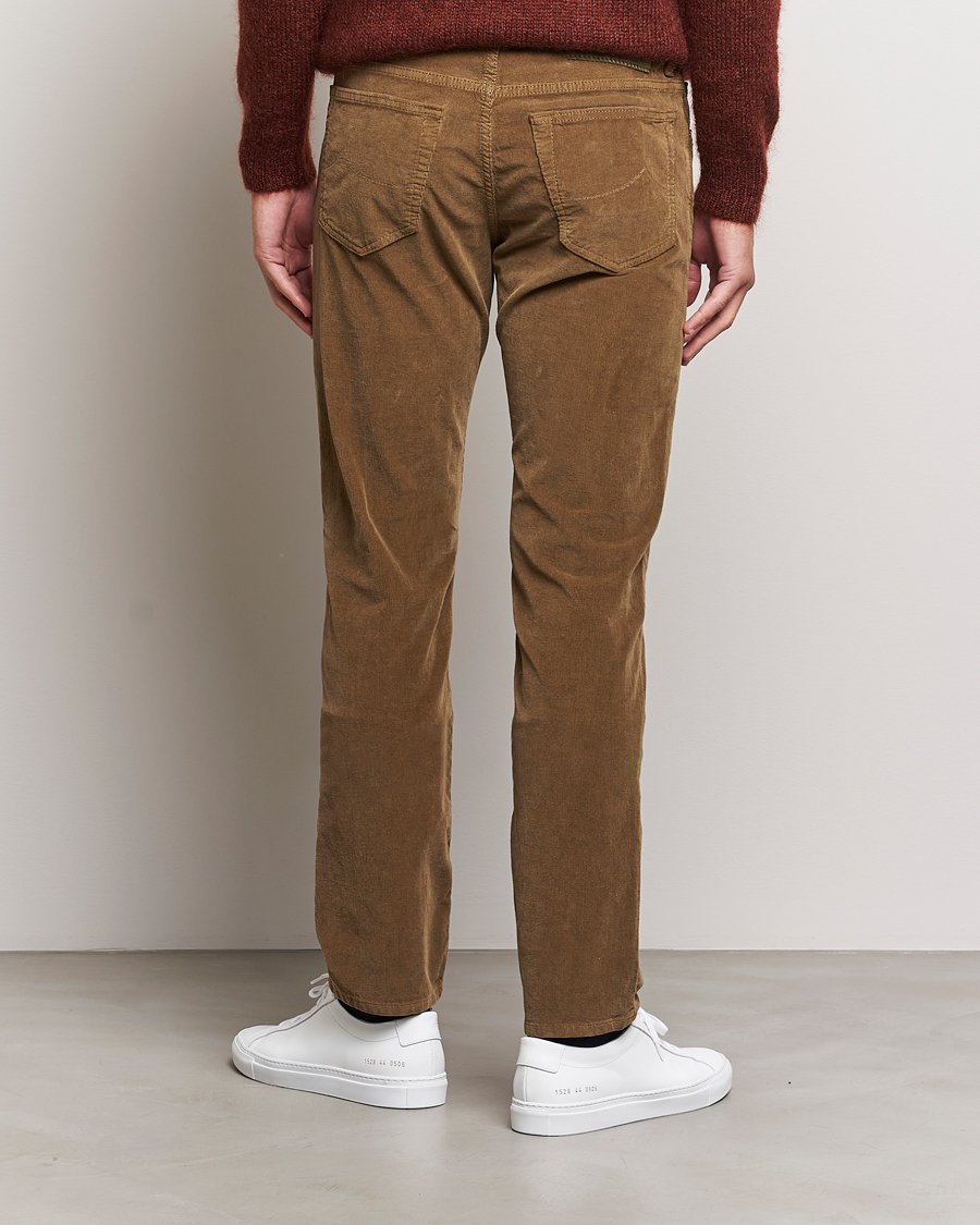 Men | Trousers | Jacob Cohën | Bard 5-Pocket Corduroy Trousers Olive
