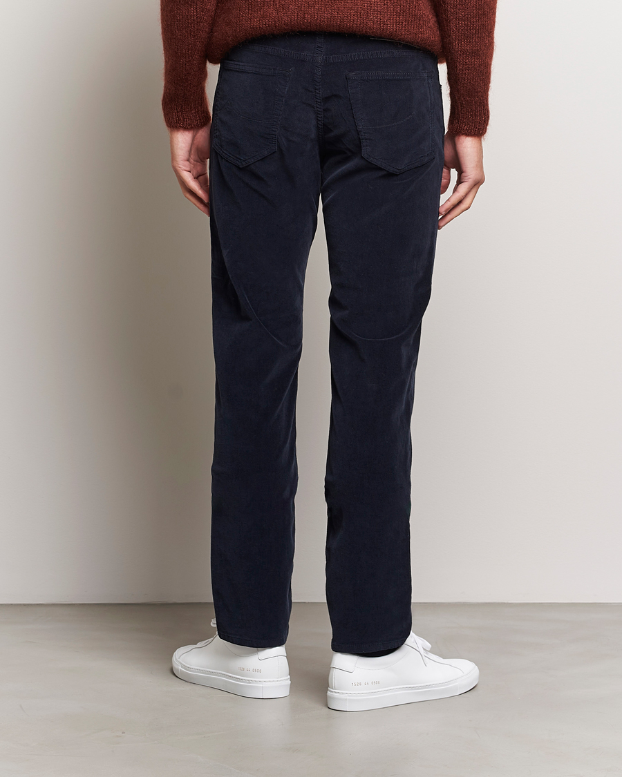Men | Trousers | Jacob Cohën | Bard 5-Pocket Corduroy Trousers Navy