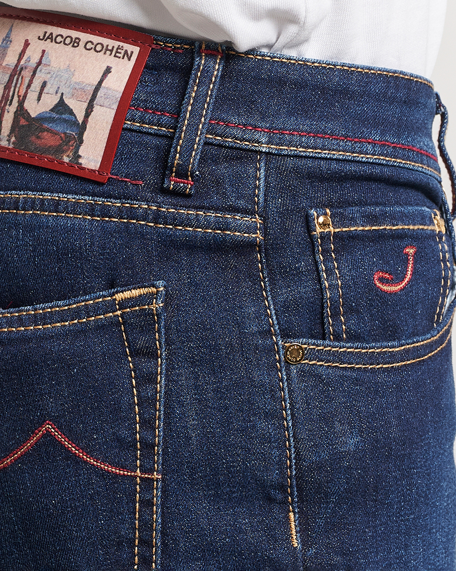 Men | Jeans | Jacob Cohën | Nick Venice Slim Fit Stretch Jeans Dark Blue