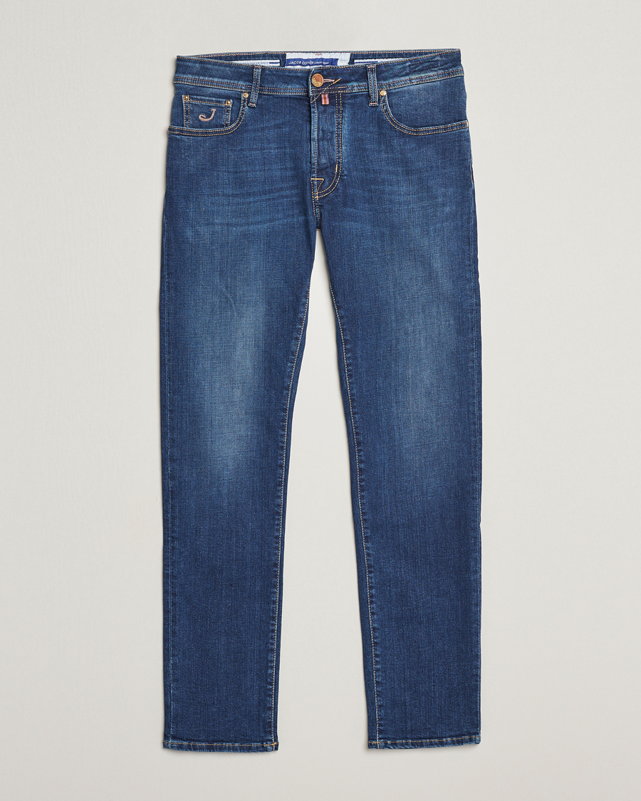 Men | Jeans | Jacob Cohën | Bard Rome Slim Fit Stretch Jeans Mid Blue