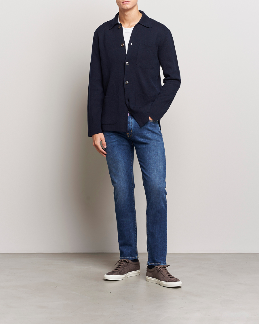 Men | Jeans | Jacob Cohën | Bard Rome Slim Fit Stretch Jeans Mid Blue