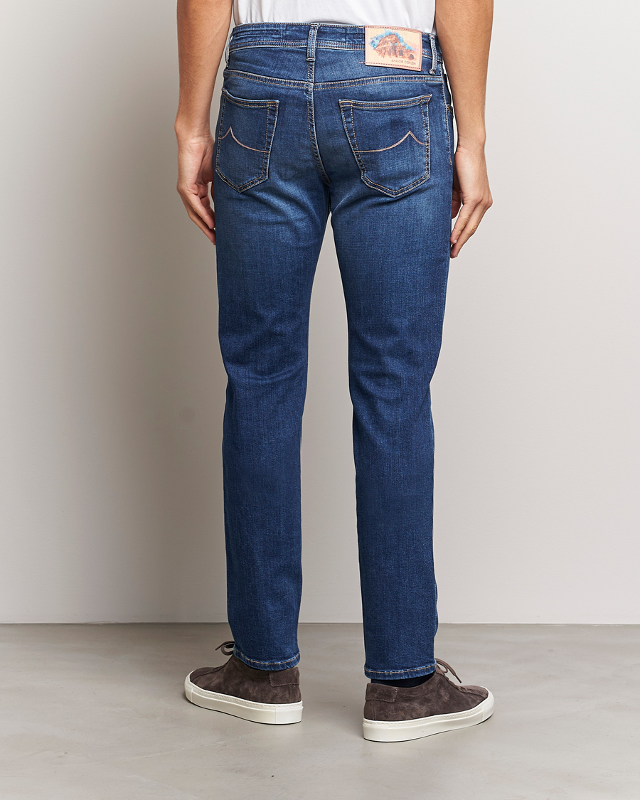 Men | Jeans | Jacob Cohën | Bard Rome Slim Fit Stretch Jeans Mid Blue