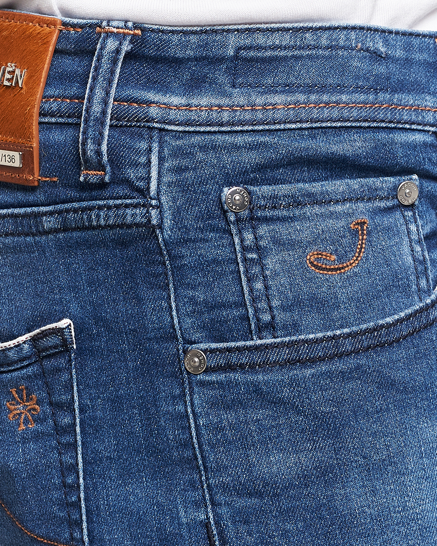 Men | Jeans | Jacob Cohën | Nick Limited Edition Slim Fit Jeans Mid Blue