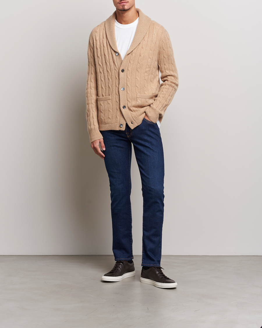 Men | Jeans | Jacob Cohën | Nick Slim Fit Stretch Jeans Mid Blue