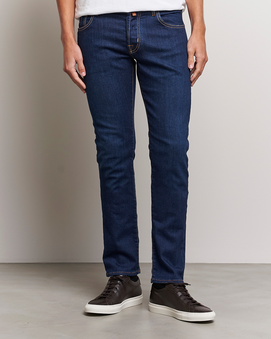 Men | Jeans | Jacob Cohën | Nick Slim Fit Stretch Jeans Mid Blue