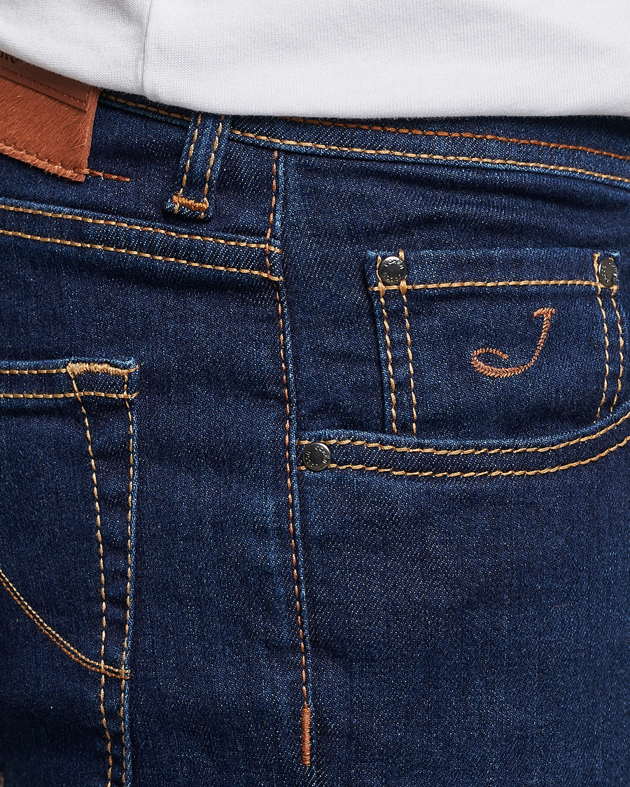 Men | Jeans | Jacob Cohën | Nick Slim Fit Stretch Jeans Mid Blue