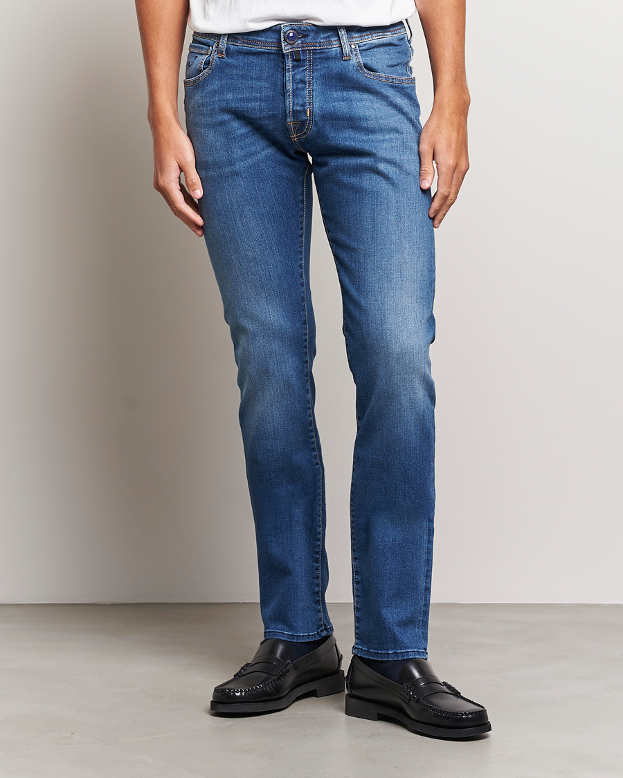 Men | Jeans | Jacob Cohën | Nick Slim Fit Stretch Jeans Blue
