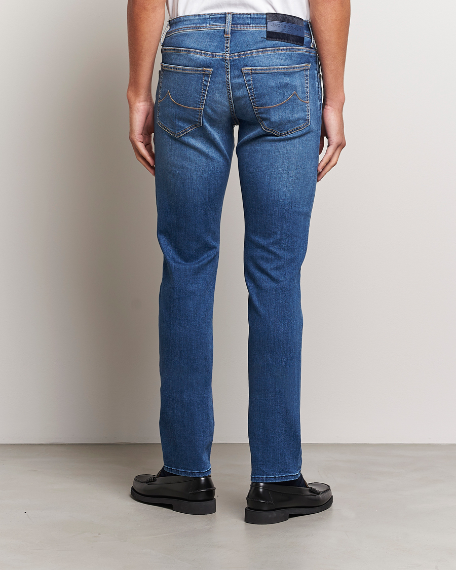 Men | Jeans | Jacob Cohën | Nick Slim Fit Stretch Jeans Blue