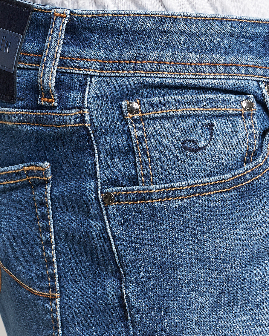 Men | Jeans | Jacob Cohën | Nick Slim Fit Stretch Jeans Blue