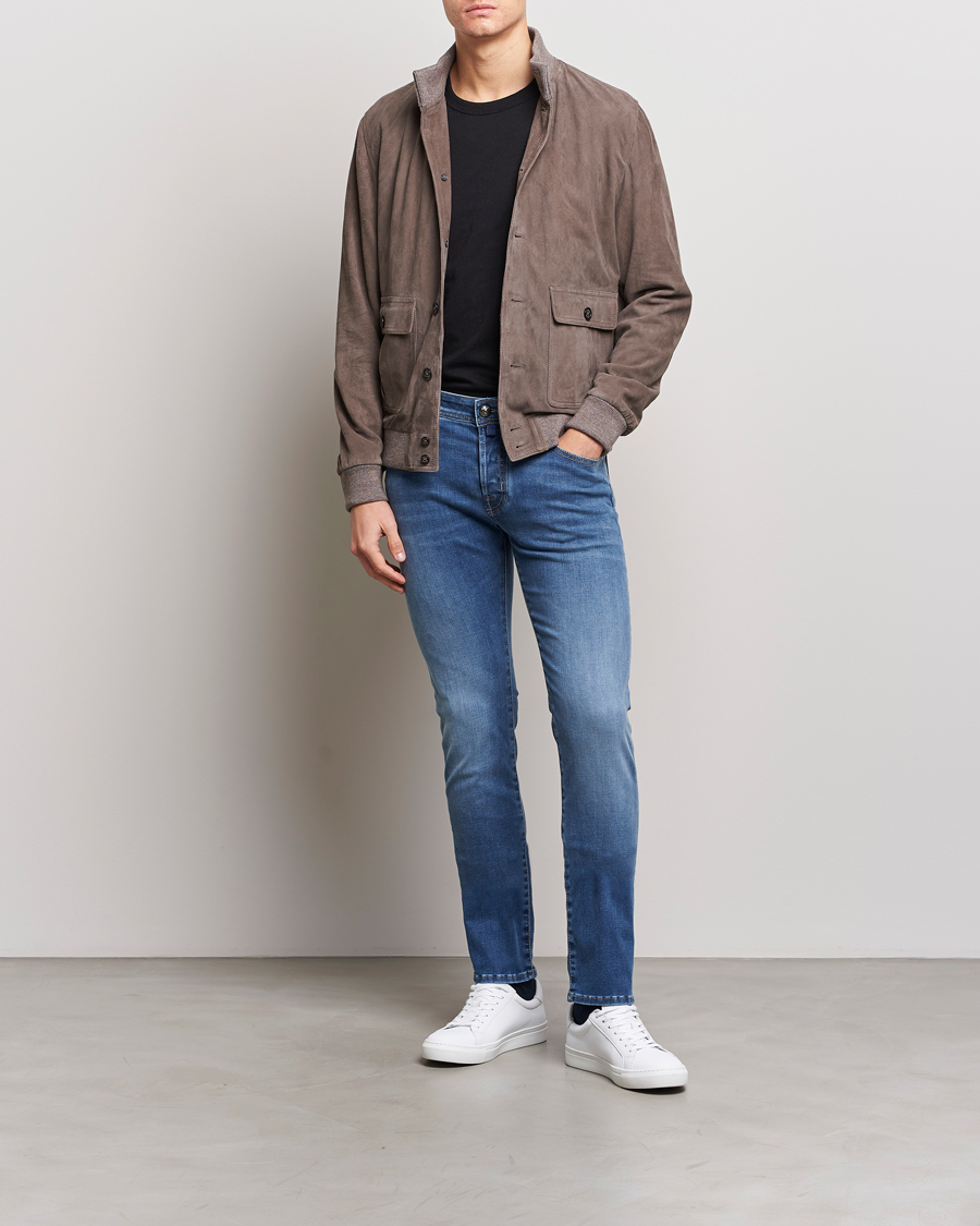 Men | Jeans | Jacob Cohën | Nick Slim Fit Stretch Jeans Light Blue