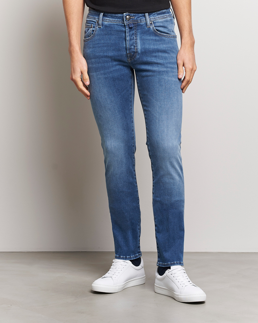Men | Jeans | Jacob Cohën | Nick Slim Fit Stretch Jeans Light Blue