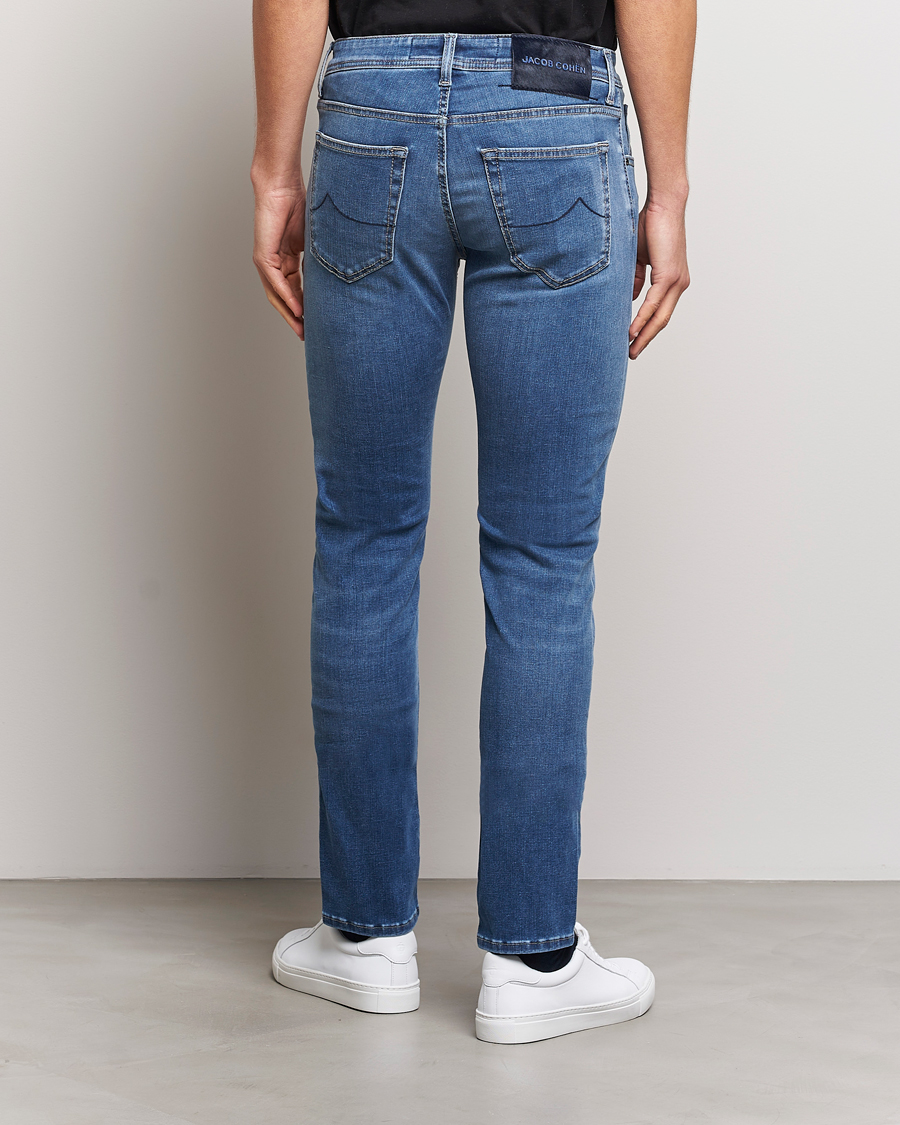 Men | Jeans | Jacob Cohën | Nick Slim Fit Stretch Jeans Light Blue