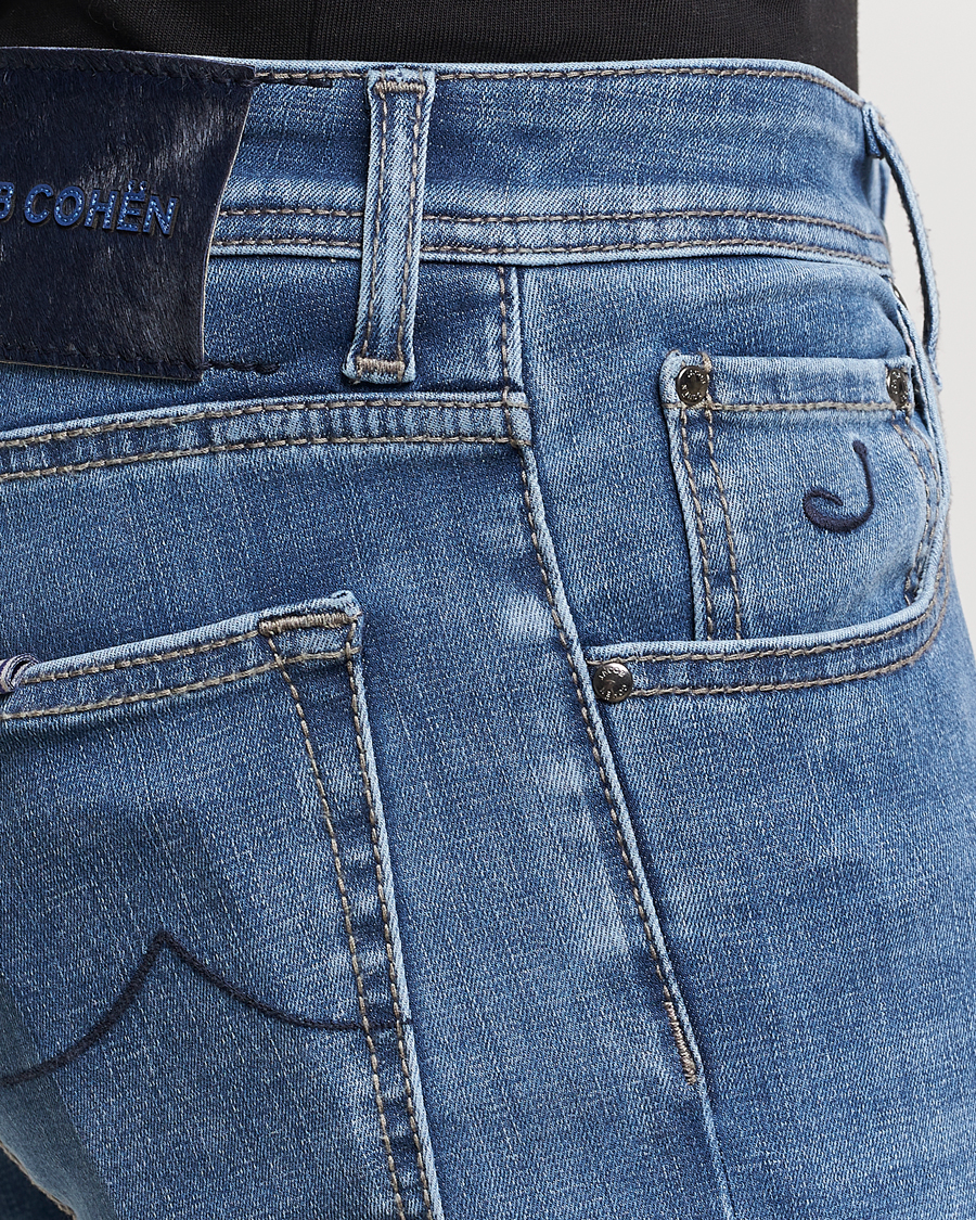 Men | Jeans | Jacob Cohën | Nick Slim Fit Stretch Jeans Light Blue