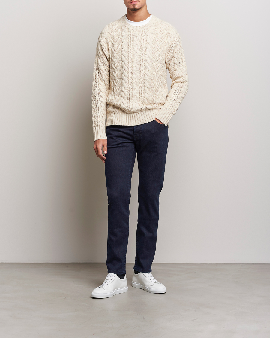 Men | Jeans | Jacob Cohën | Nick Slim Fit Stretch Jeans Blue Black
