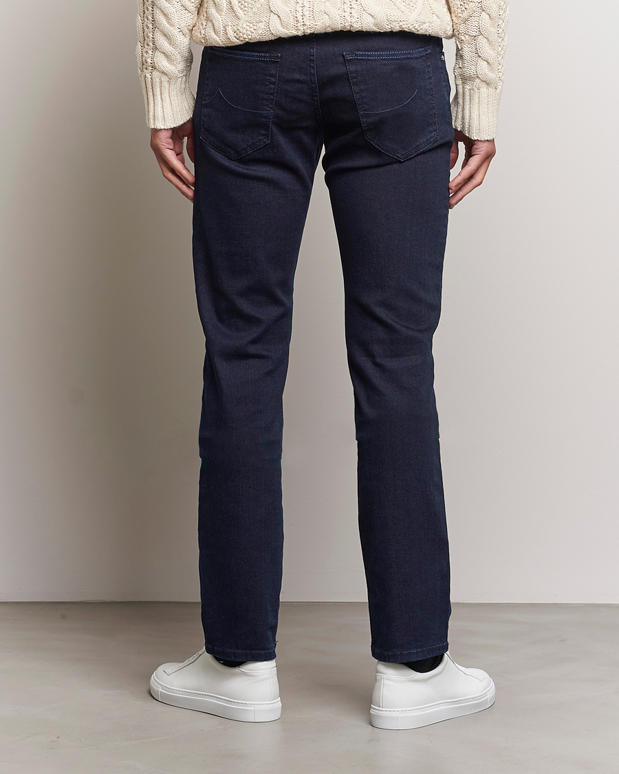 Men | Jeans | Jacob Cohën | Nick Slim Fit Stretch Jeans Blue Black