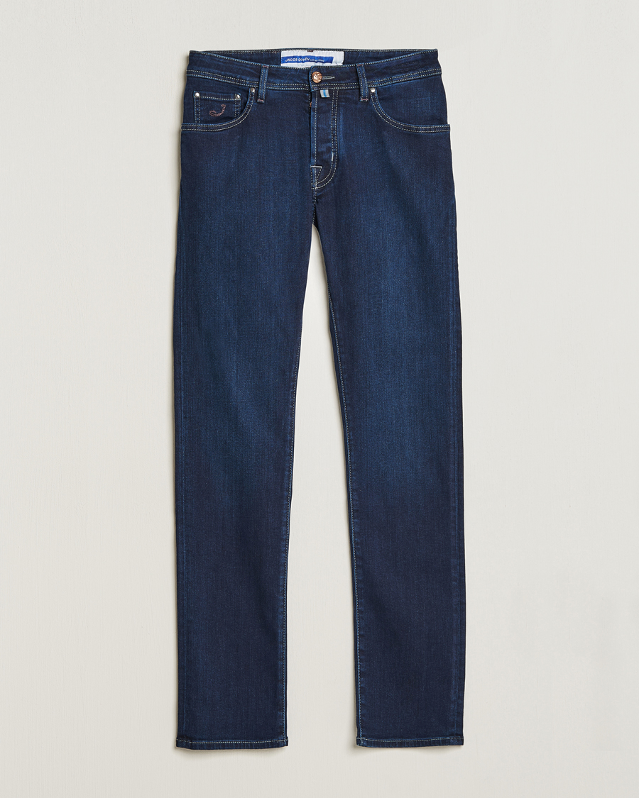 Men | Jeans | Jacob Cohën | Nick Slim Fit Stretch Jeans Dark Blue