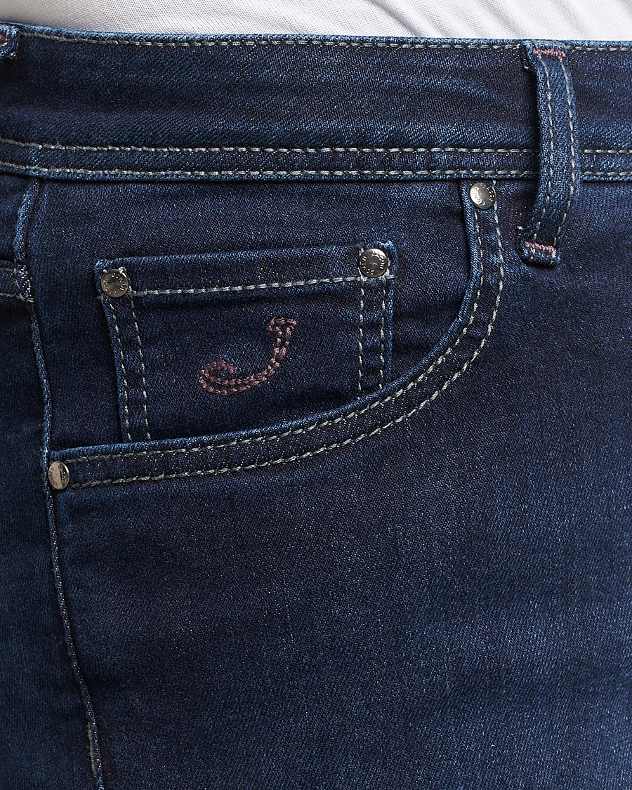 Men | Jeans | Jacob Cohën | Nick Slim Fit Stretch Jeans Dark Blue