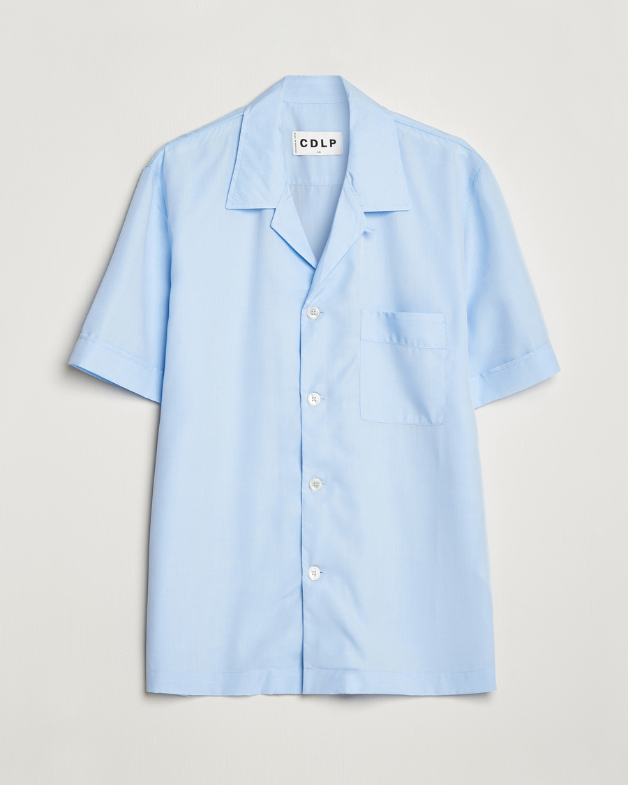 Men | Pyjamas & Robes | CDLP | Short Sleeve Pyjama Shirt Sky Blue