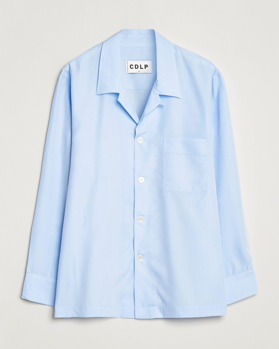 Men | Pyjamas | CDLP | Long Sleeve Pyjama Shirt Sky Blue