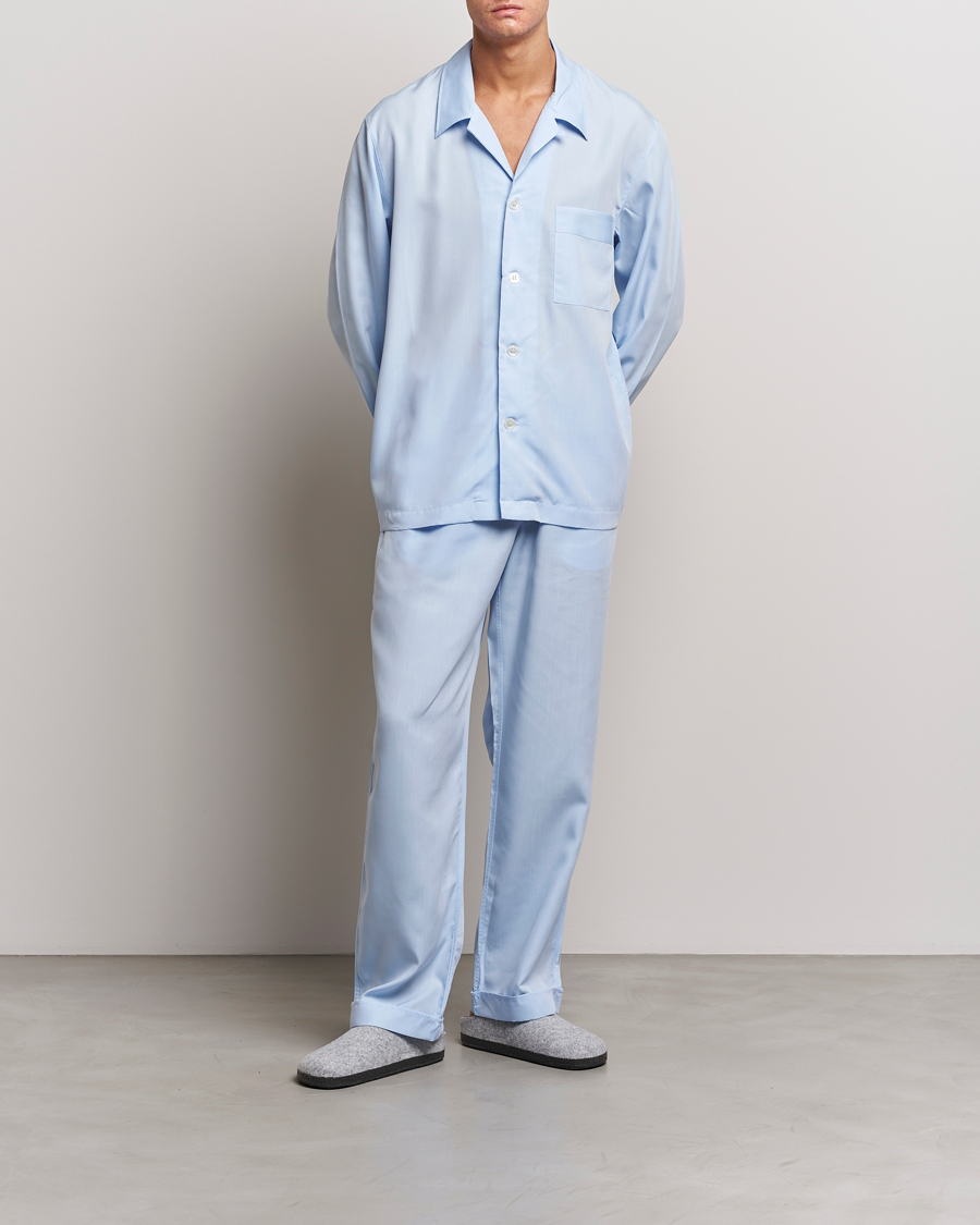 Men | Pyjamas & Robes | CDLP | Long Sleeve Pyjama Shirt Sky Blue