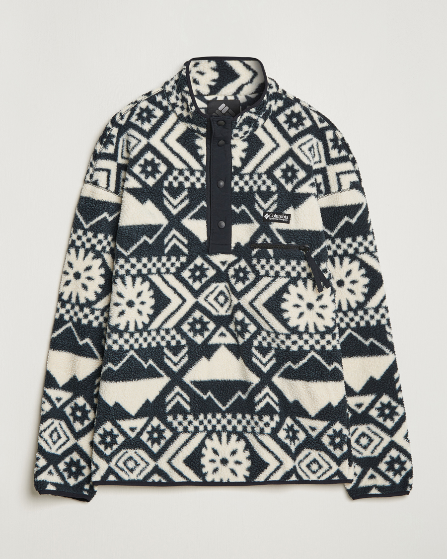 Men | Sweaters & Knitwear | Columbia | Helvetia Half Snap Fleece Black Checkered