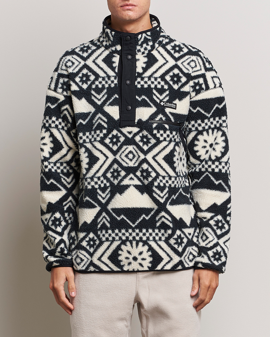 Columbia Helvetia Half Snap Fleece Black Checkered at CareOfCarl.com