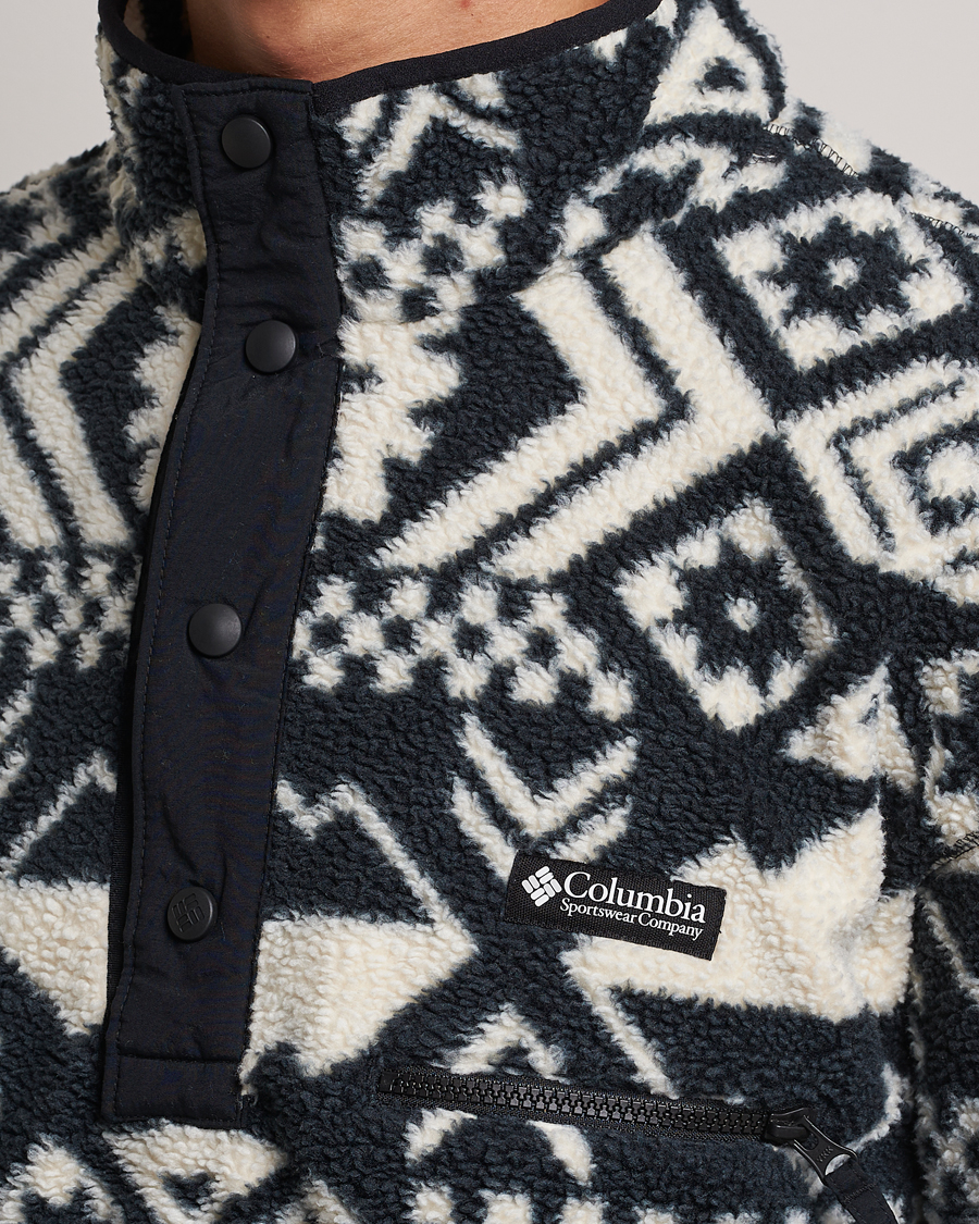 Men | Sweaters & Knitwear | Columbia | Helvetia Half Snap Fleece Black Checkered