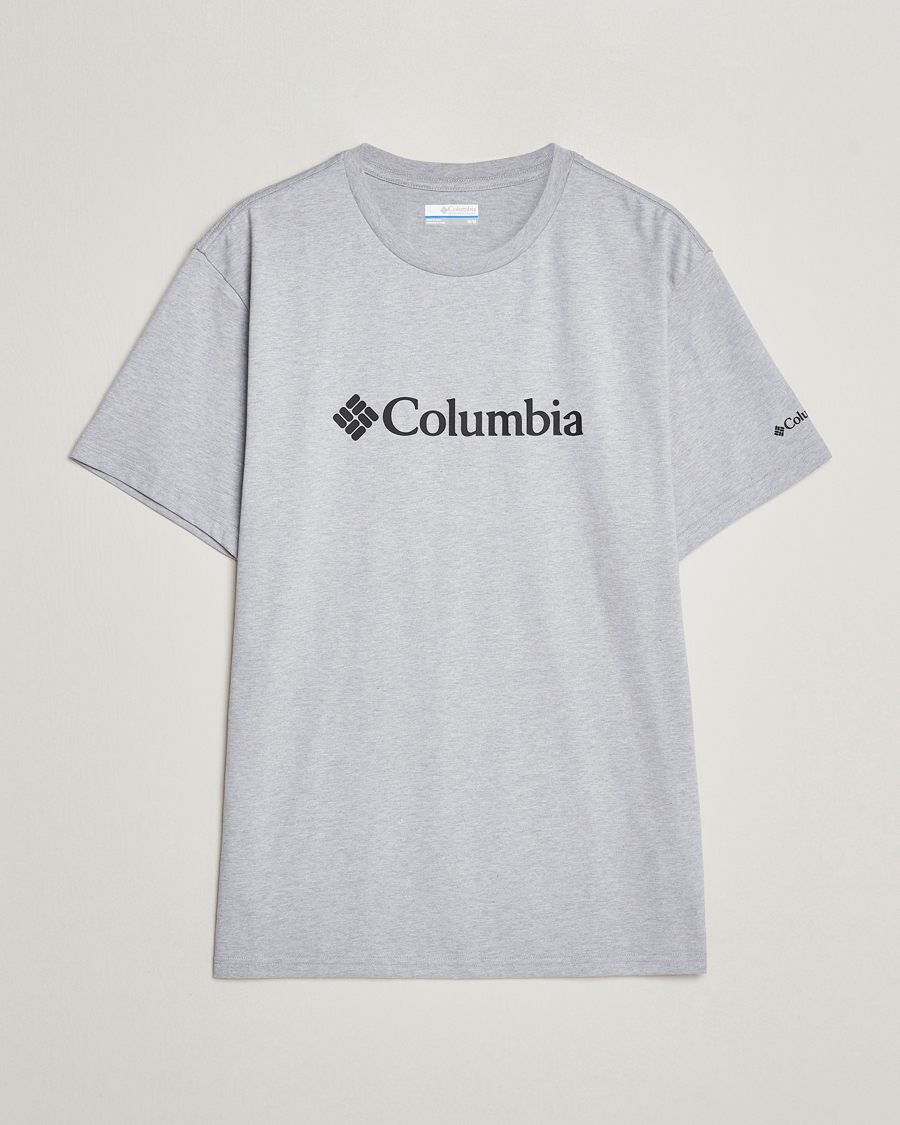 Men |  | Columbia | Organic Cotton Basic Logo T-Shirt Grey Heather