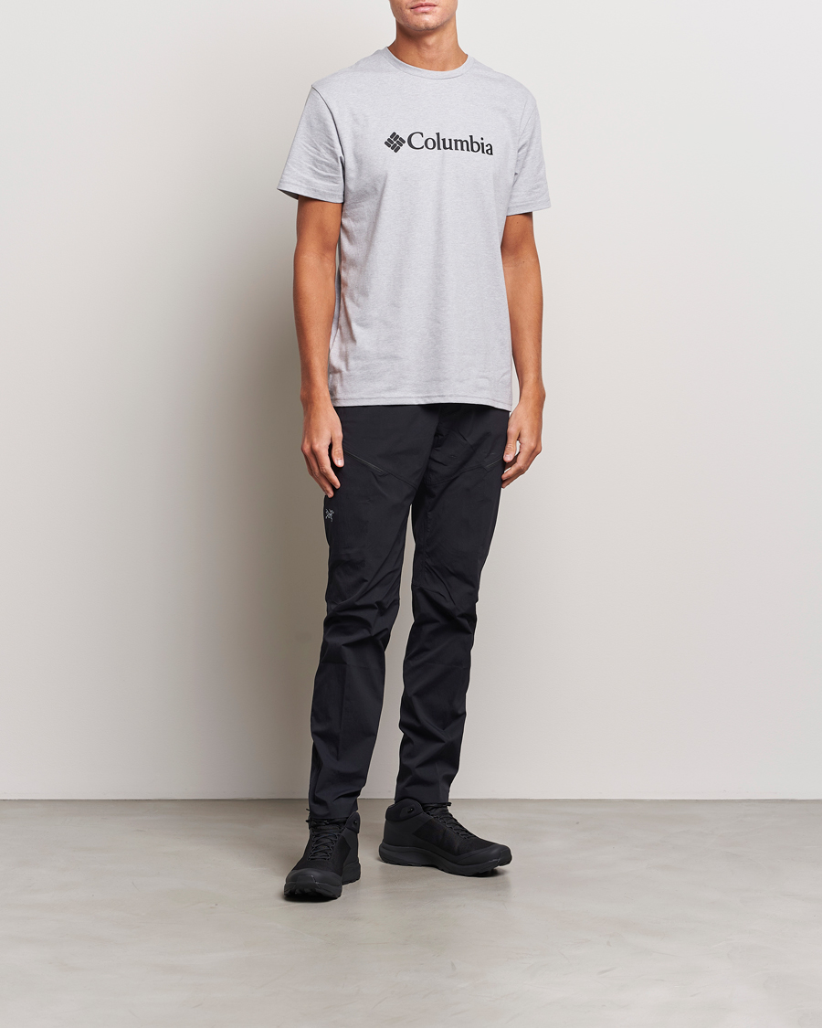 Men | T-Shirts | Columbia | Organic Cotton Basic Logo T-Shirt Grey Heather