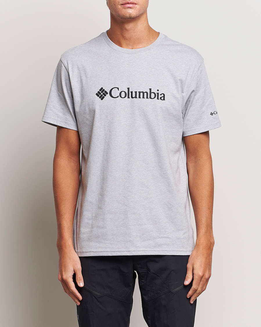 Men | Columbia | Columbia | Organic Cotton Basic Logo T-Shirt Grey Heather