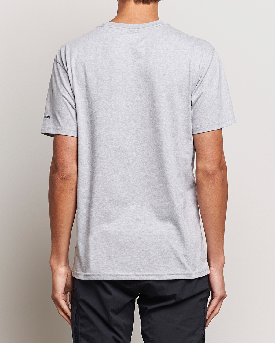 Men | T-Shirts | Columbia | Organic Cotton Basic Logo T-Shirt Grey Heather