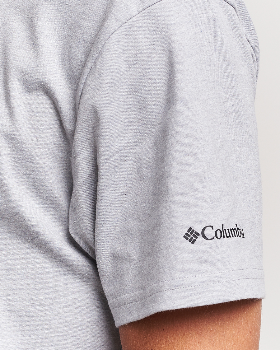 Men | T-Shirts | Columbia | Organic Cotton Basic Logo T-Shirt Grey Heather
