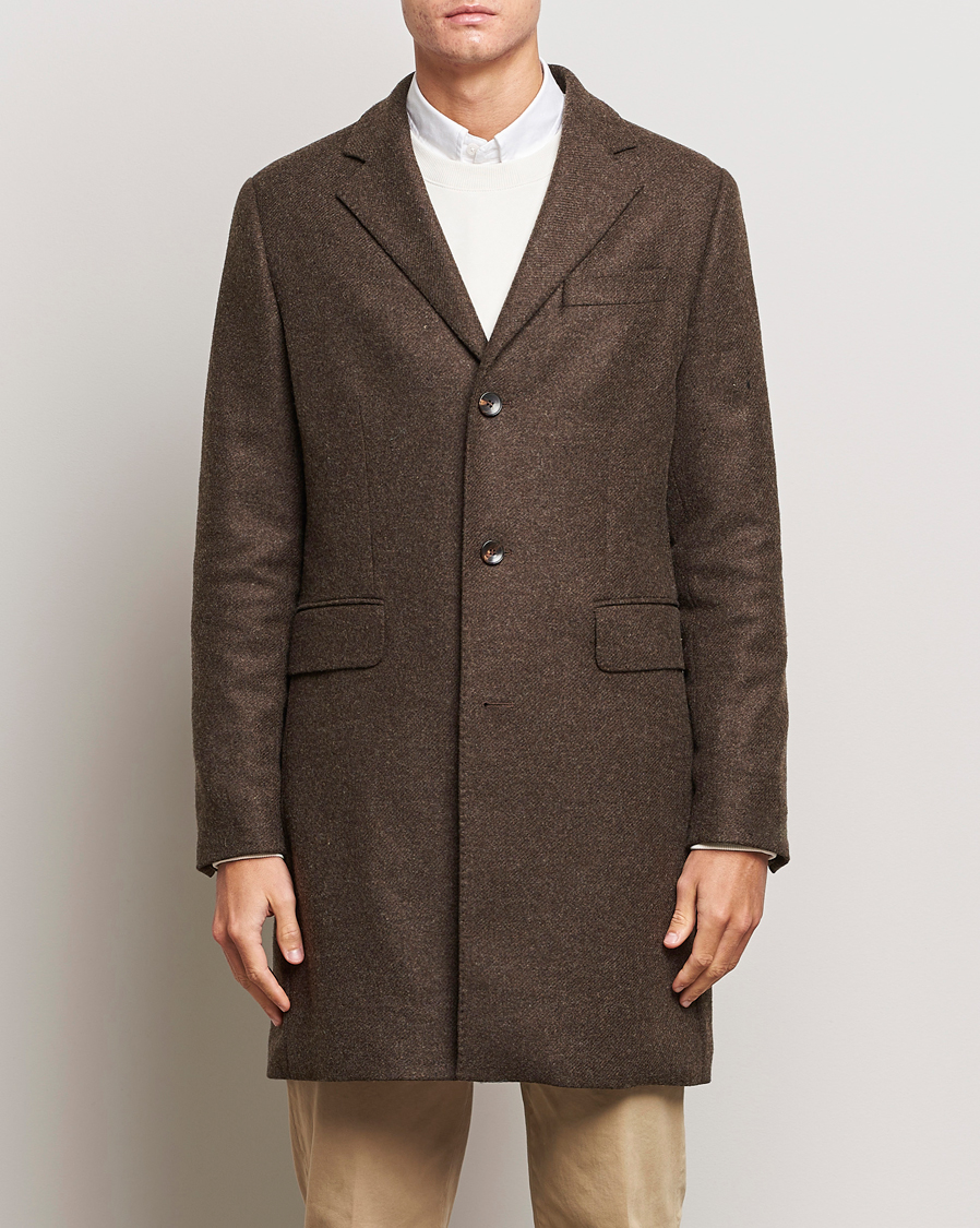 Men | Coats | Morris | Wool Coat Brown